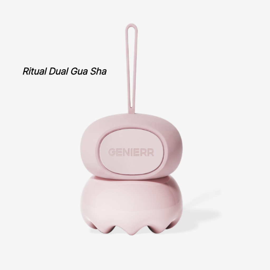 [GENIERR] Ritual Dual Gua Sha Roller-Ferramenta De Massagem Para Couro Cabeludo , Rosto E Corpo , Diária De Levantamento