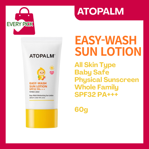 [ATOPALM] Loção Solar Easy-Wash Fps32 PA + + 60ml/Leve , wa Da everypick