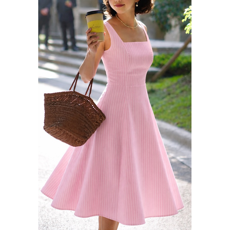 Vestido Midi Rodado com Lastex nas Costas – Conforto e romântico, elegante e casual