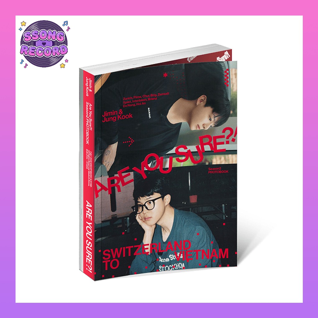 [Oficial] BTS Jimin x Jung Kook < Você Está Certo ? ! > Livro De Fotos Da 2a Temporada