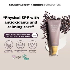 haruharu wonder black rice pure mineral relief daily sunscreen 50ml spf50+/pa++++