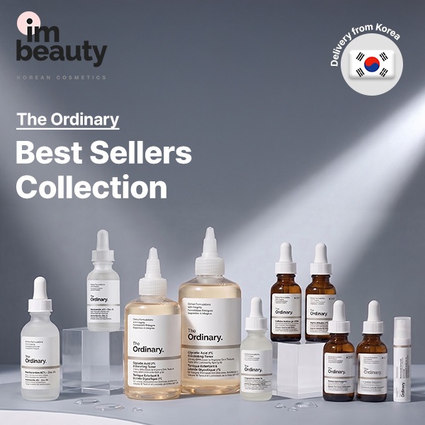 [The Ordinary] Coleção Best Sellers-Niacinamida/Ácido Glicólico/Retinol Hialurônico/Solução De Cafeína/Alfa Arbutina