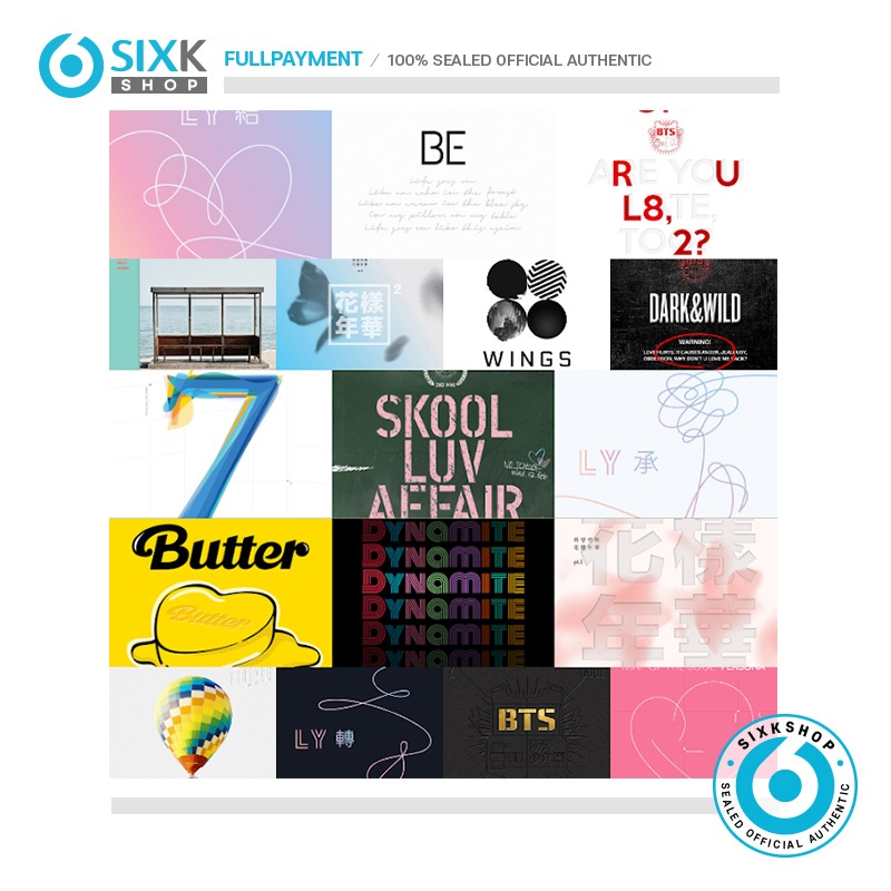BTS PAST ALBUM COLLECTION (Wings, Love yourself, Map of soul, Be, Young Forever, etc)