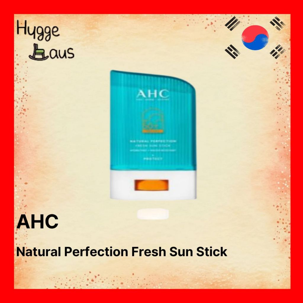 【AHC】Natural Perfection Fresh Sun Stick SPF50+ PA+ 22g Protetor Solar Bastão Pele Sensível Daily Care
