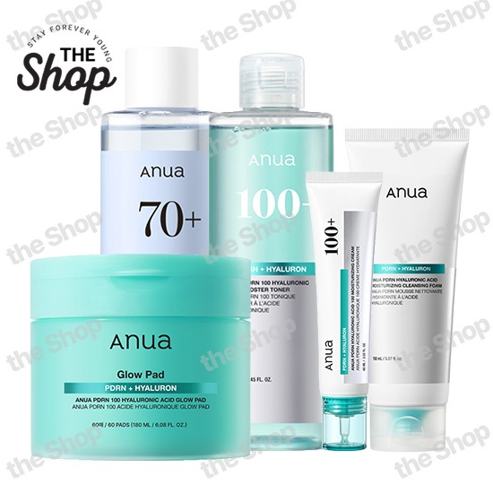 [Anua] Linha De Cuidados Com A Pele Ácido Hialurônico PDRN-Toner/Creme/Almofada Brilhante/Espuma De Limpeza/De Bétula (H
