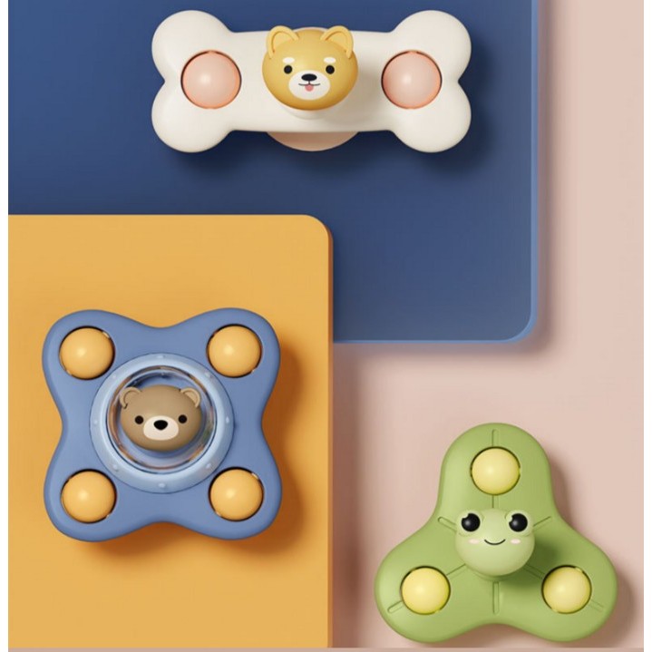 Brinquedo Giratório De Sucção Para Bebê , Sensorial Carro De Banho De Cadeira Alta