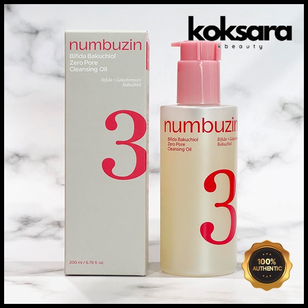Numbuzin No.3 Bifida Bakuchiol Zero Pore Cleansing Oil 200ml