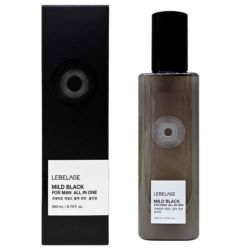 LEBELAGE Mild Black For Man All-in-One Skin Lotion 260ml Hidratante Men's Toner & Diário Cuidados Com A Pele