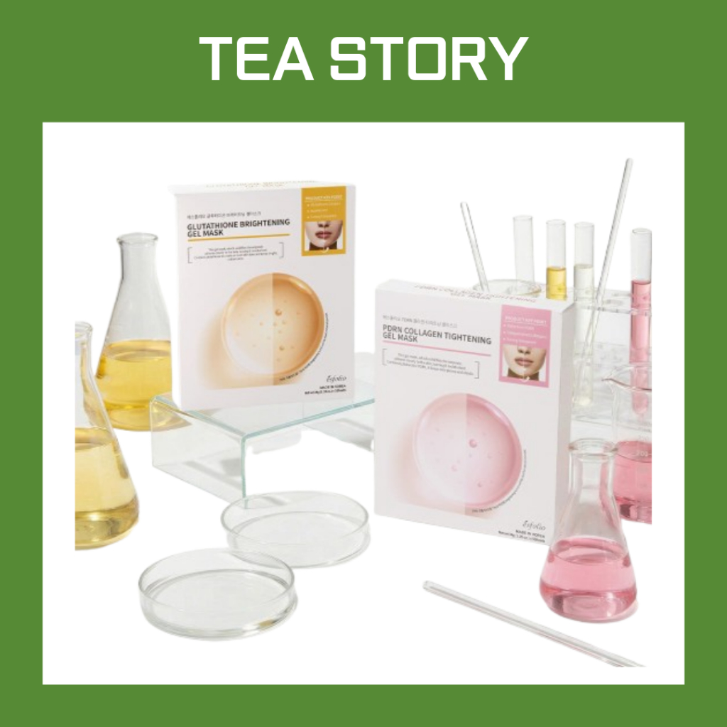 [ESFOLIO] Folha De Máscara De Gel Para Cuidados Com A Pele Facial 5ea 2 Tipos (Glutationa/Colágeno)