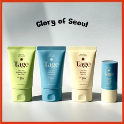 TAGE Cica-Tree Suncare 4 Types ( Soothing Daily Sun Fluid 50ml, Water Jelly Sun Serum 50ml, Invisible Sun Gel 50ml, Cooling Stick 19g )