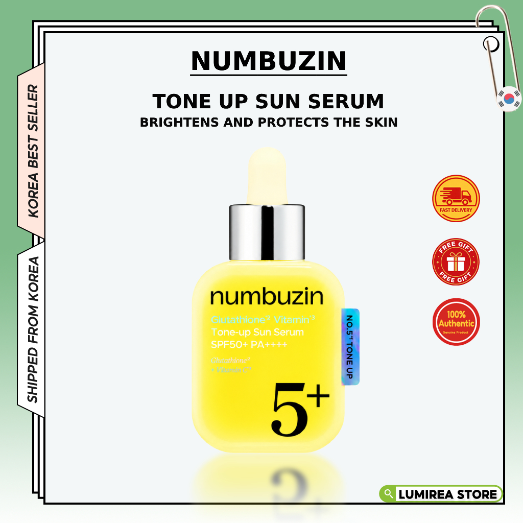 NUMBUZIN No . 5 Glutationa Vitamina Tonificante Sérum Solar 30ml | Cuidado UV Iluminador Leve