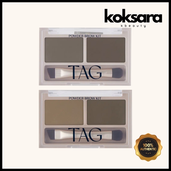 TAG Powder Brow Kit 2 Colors 3.3g (Ash Brown / Natural Brown)