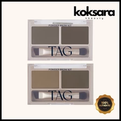 TAG Powder Brow Kit 2 Colors 3.3g (Ash Brown / Natural Brown)