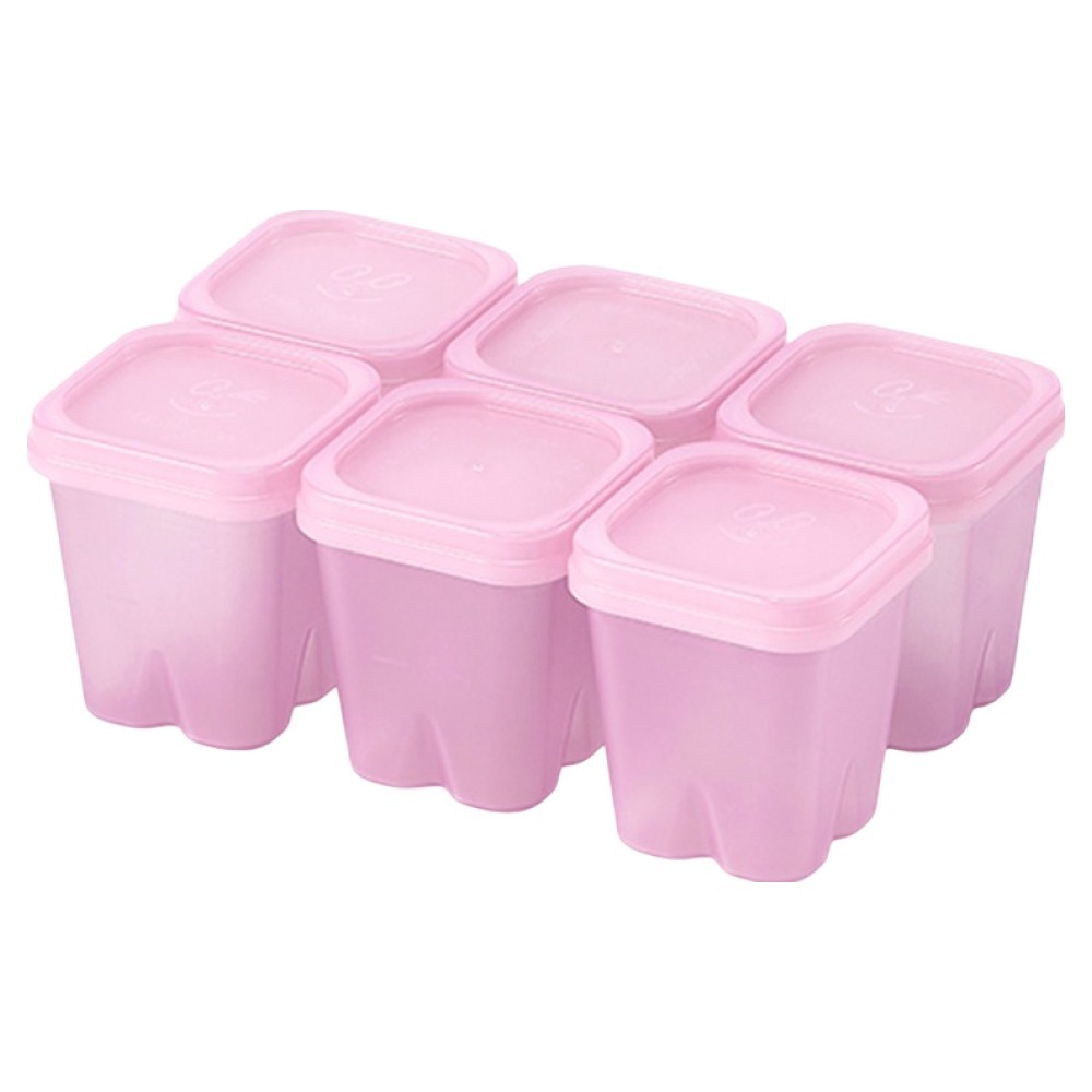 Obrigado Soyoon Freezer Milk Cube Container 100ml 6P Conjunto Caixa De Armazenamento De Comida Para Bebê Sem BPA