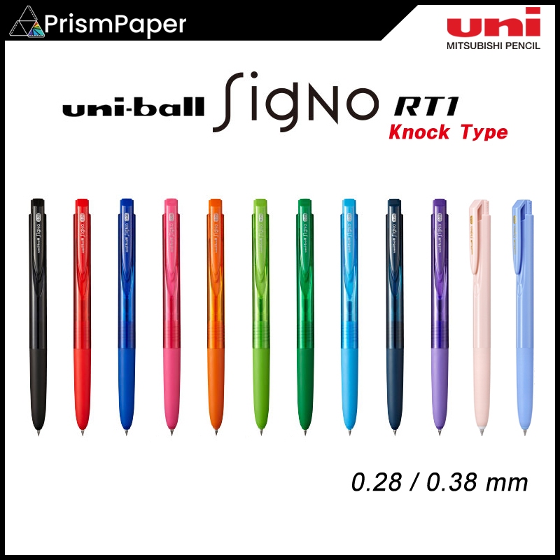 Caneta De Gel Uni-ball Signo RT1 Knock Tipo 0.28 Mm/0.38 (fabricado no Japão)