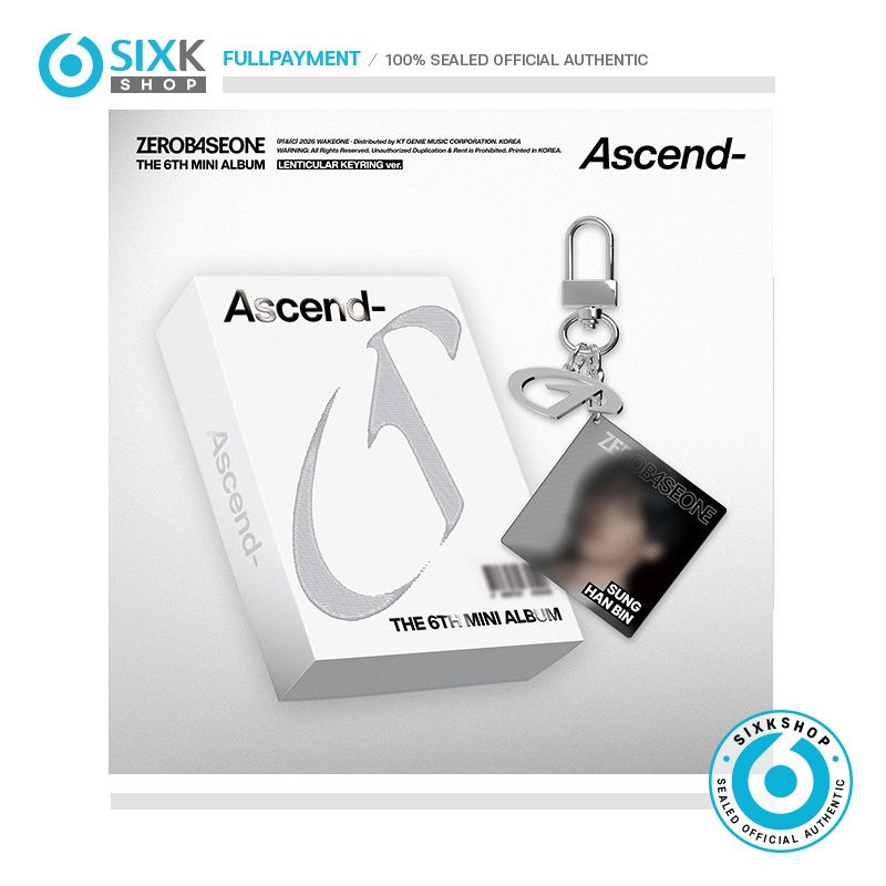 SIXKSHOP✨ZEROBASEONE (ZB1) THE 6TH ALBUM [Ascend-] (Lenticular Keyring Ver)