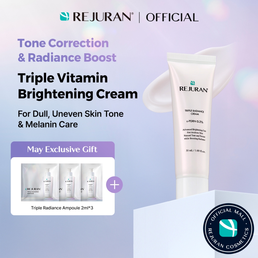 [REJURAN] Triple Radiance Creme 50mL | Brightening, Tom da Pele, Manchas Escuras e Hidratação