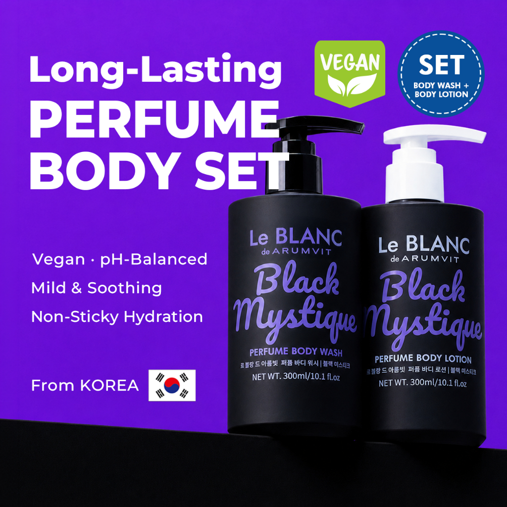 Conjunto De Sabonete E Loção Corporal Le BLANC Black Mystique Perfume