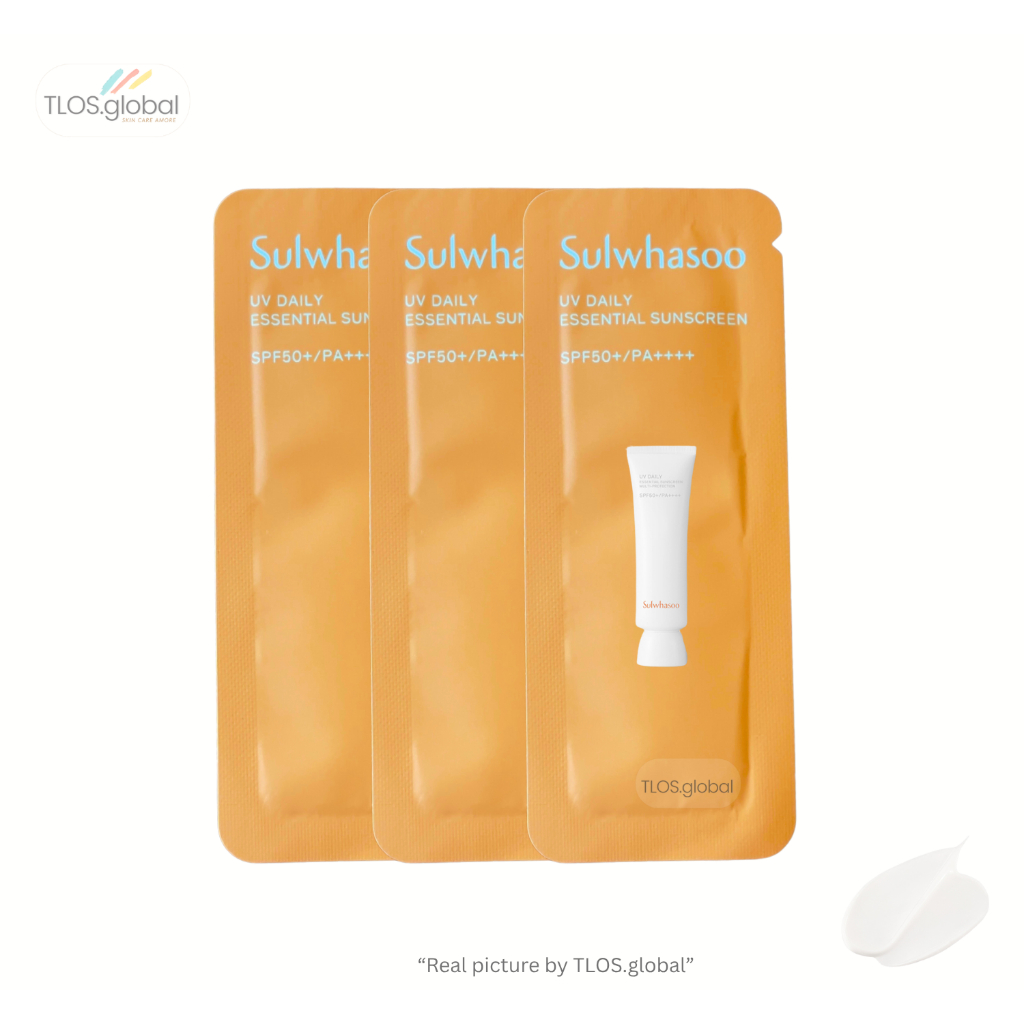 1 Pacote Ou 12 Pacotes 1ml Sulwhasoo UV Protetor Solar Essencial Diário Fps50 | Sem Tom