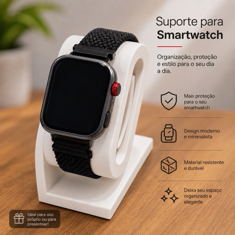 Base de Carregamento Huawei Watch Fit 4/5/Pro, Watch 5 / Pro – Suporte CW05 com Organizador de Cabo