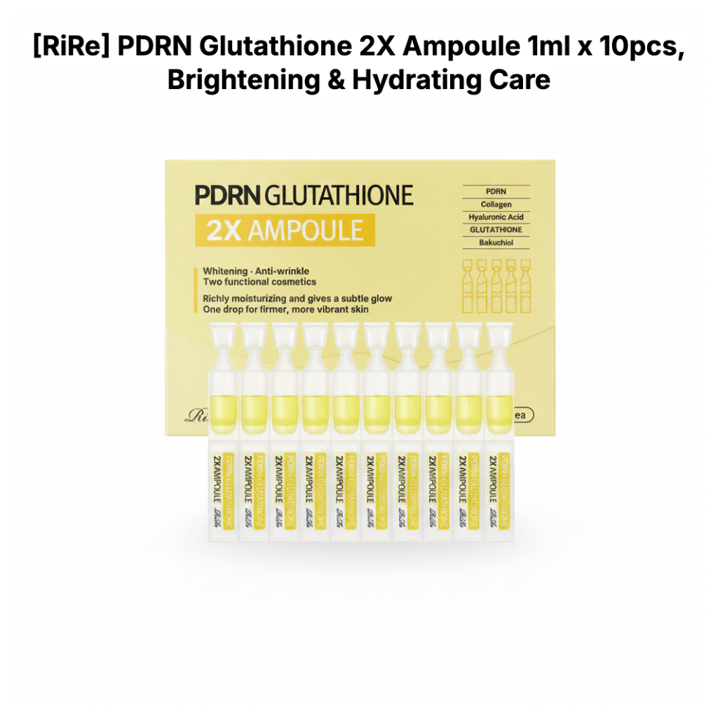 [PREMIUM] [RiRe] Ampola PDRN Glutationa 2X 1ml x 10pcs , Cuidado Iluminador E Hidratante