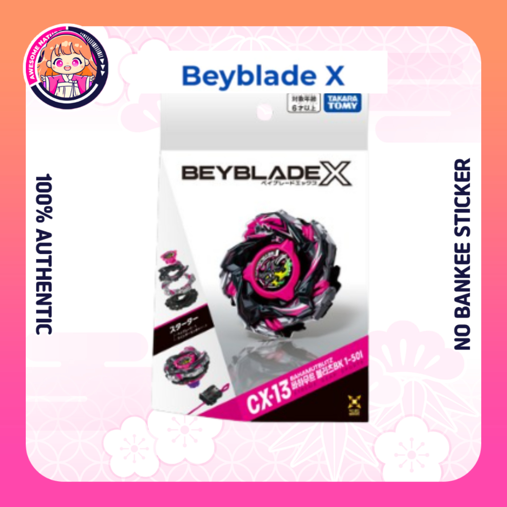 BEYBLADE X CX-13 Starter Bahamut Blitz BK1-50I [Sem Bankee] [Beycode:coréia]