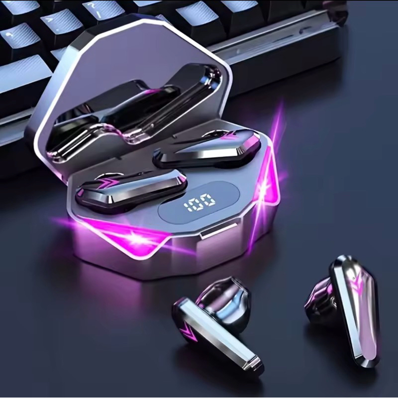 Fone Bluetooth Gamer LED X15 TWS Sem Fio | Som Potente + Caixa com Display | Barato e Estiloso