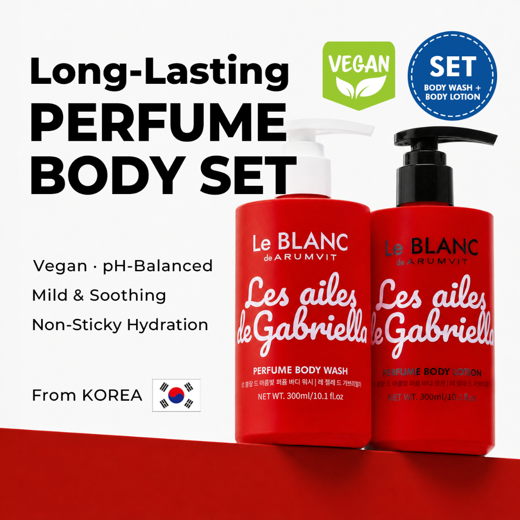 Conjunto de Sabonete Líquido E Loção Le BLANC Les ailes de Gabriella Perfume