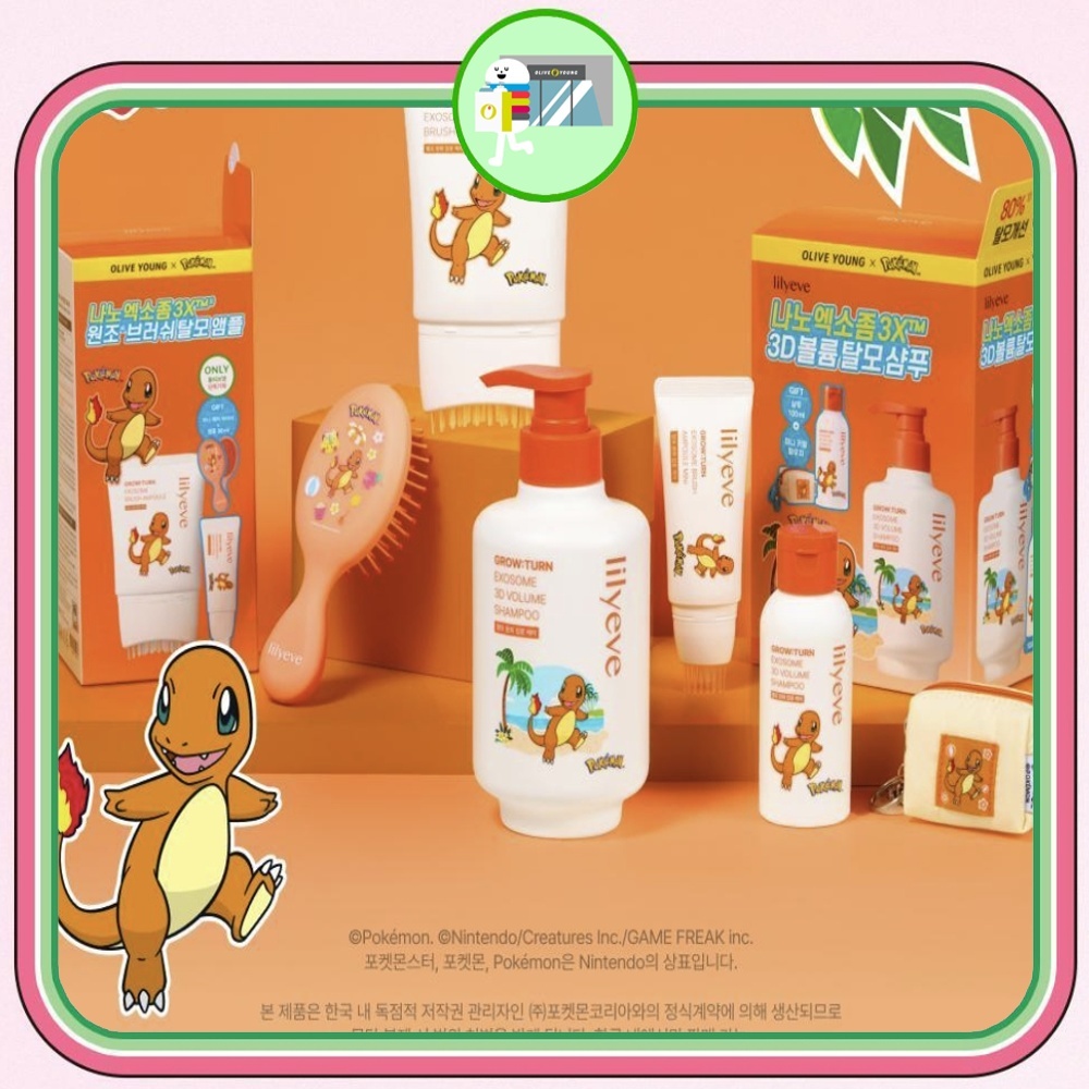 LILYEVE X Pokémon Cresce : Virar │ Couro Cabeludo : Coleção Turn