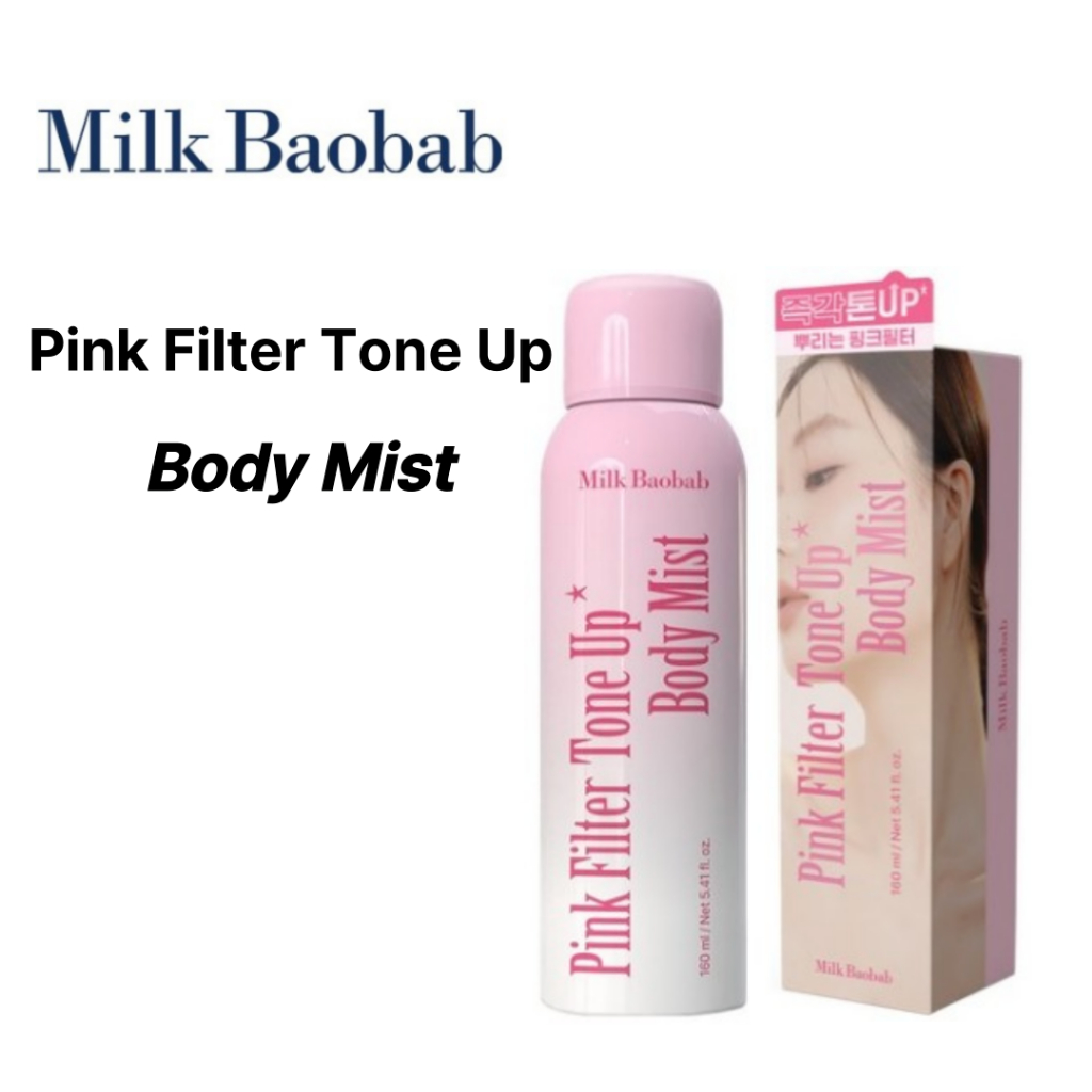 Pink Filter Milk Baobab Tone-Up Body Mist 160ml-Hidratar E Iluminar A Pele Instantaneamente