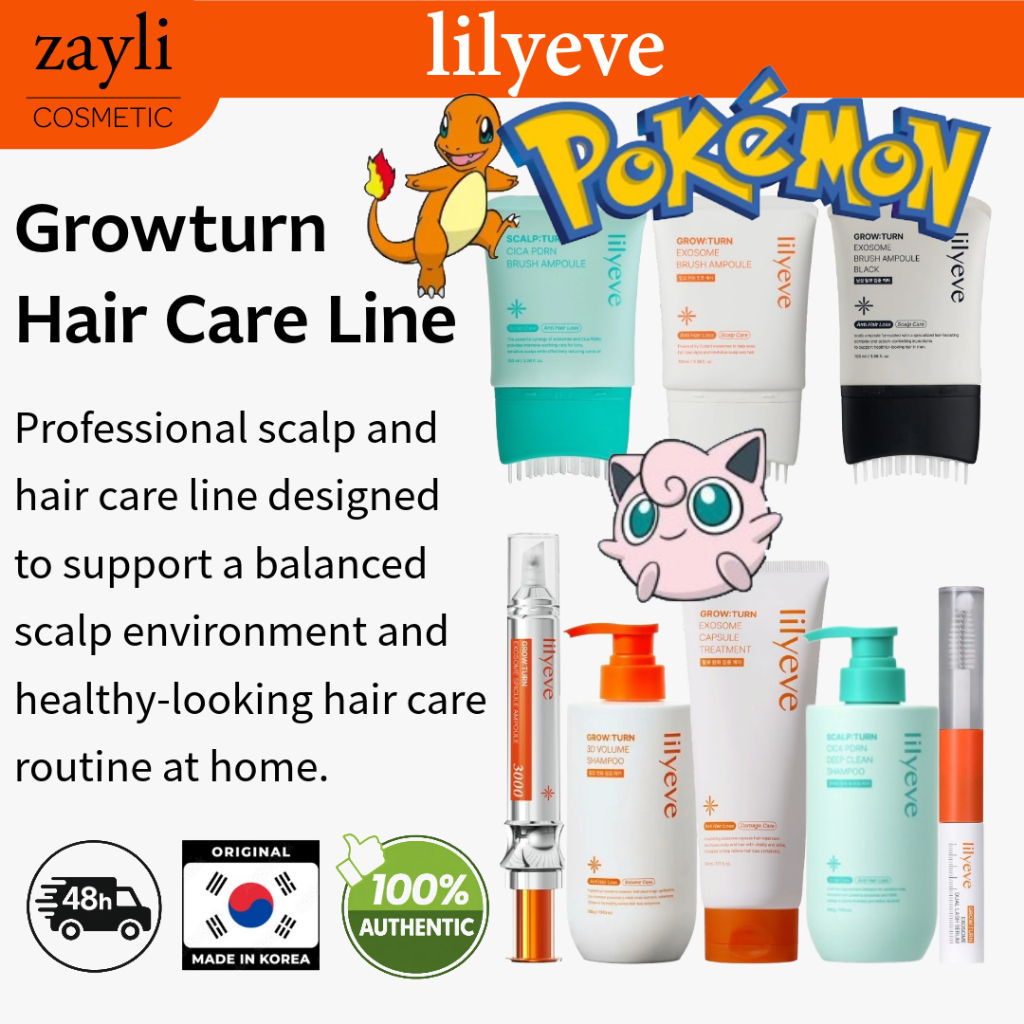 Linha De Cuidados Com Os Cabelos Lilyeve Grow Turn E Scalp | Exosome O Couro Cabeludo Tratamento De Shampoo Ampola De Pi