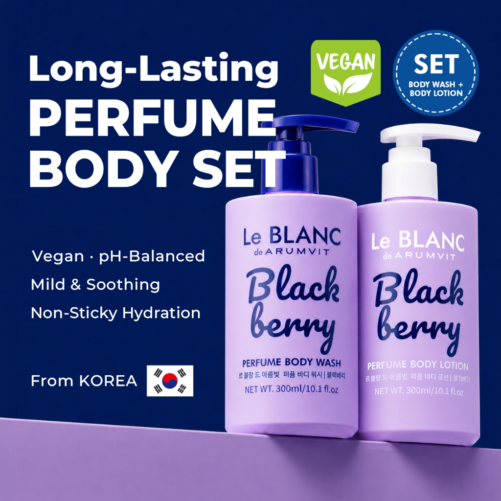 Conjunto De Sabonete E Loção Corporal Le BLANC _ Blackberry Perfume