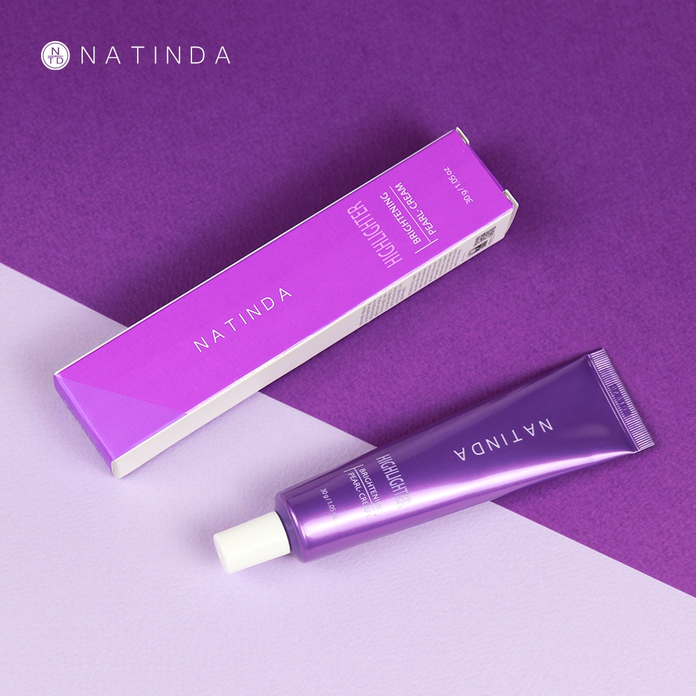 NATINDA Brightening Pearl Cream 30g Radiant Glow Tone Up Base De Maquiagem Creme Marcador