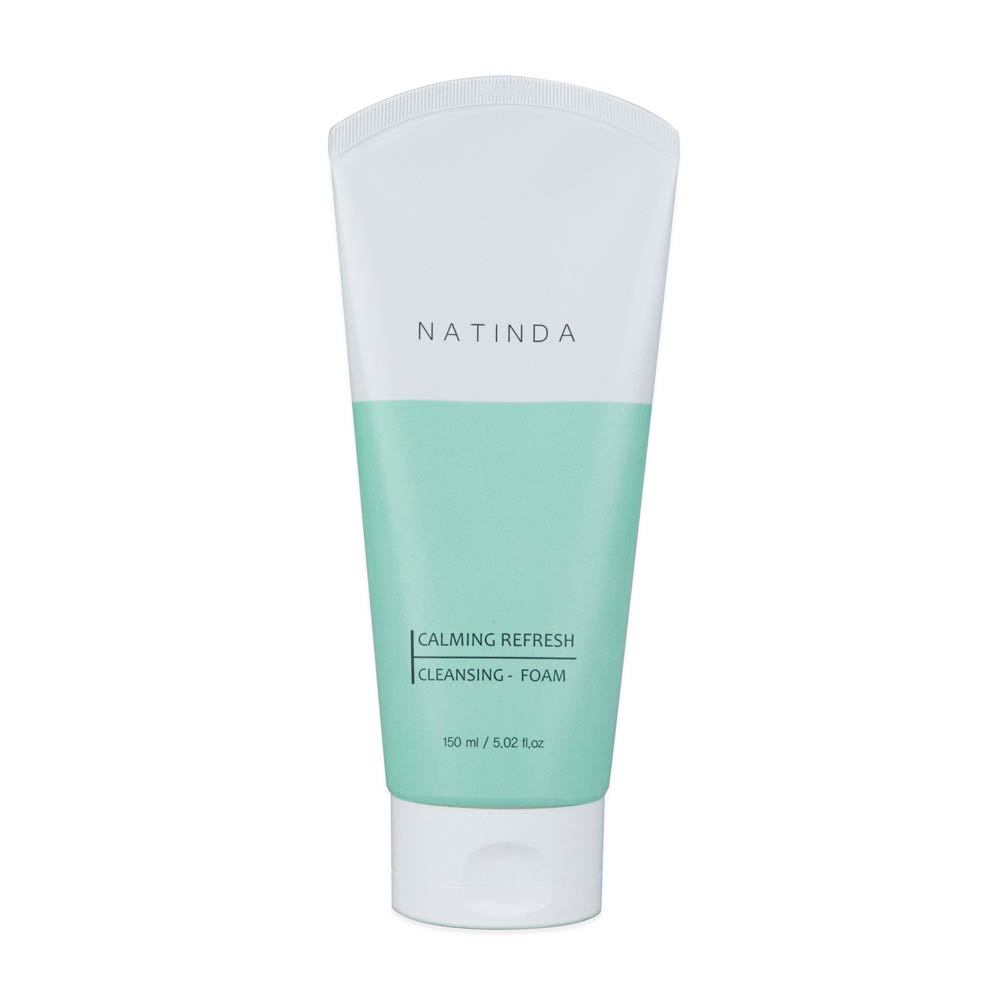 NATINDA Calmante Refresh Espuma De Limpeza 150ml Limpador Facial Suave Lavagem Diária Hidratante Cuidado Fresco Todos Os
