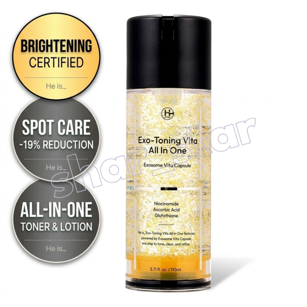 Ele É Vita Exo-Toning All-In-One Clareador Vitamina C Niacinamida Glutationa Iluminador 110ml