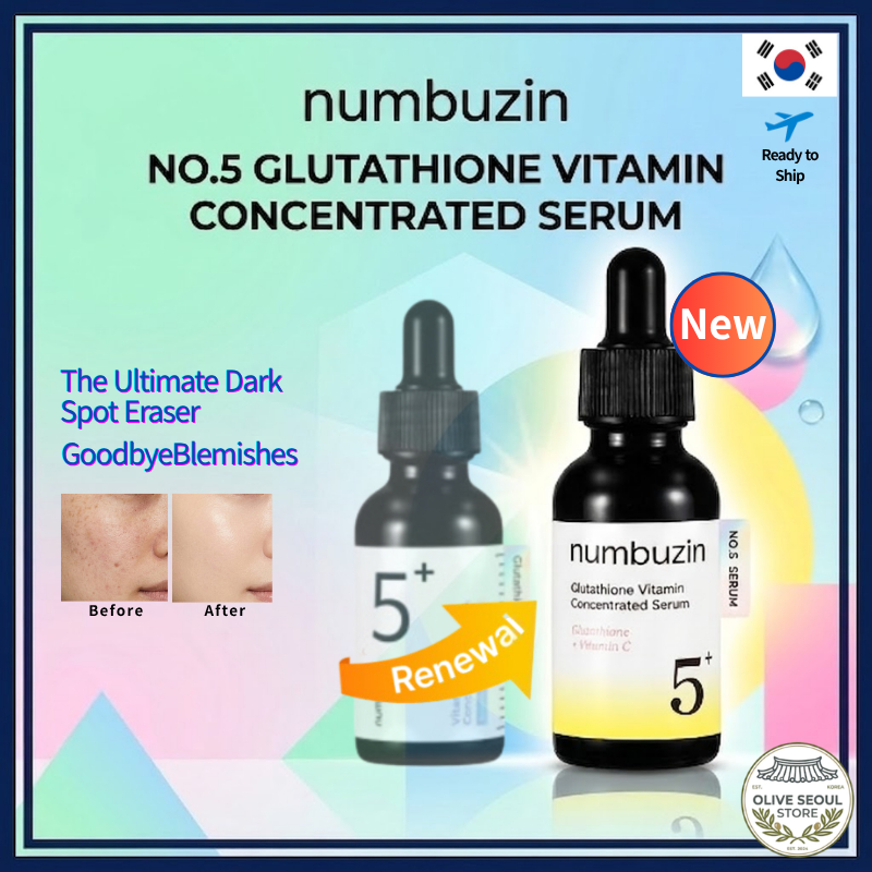 [numbuzin] No . 5 Glutationa Vitamin Serum 30ml , Pele De Vidro Com Borracha De Manchas Escuras , 100 % Autêntico Da Cor