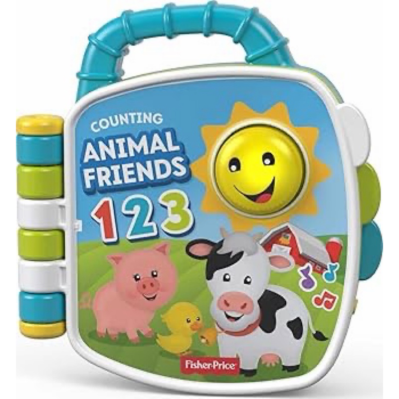 Livro Interativo USADO Fisher Price Counting Animal Friends 123 Inglês Usado Educativo
