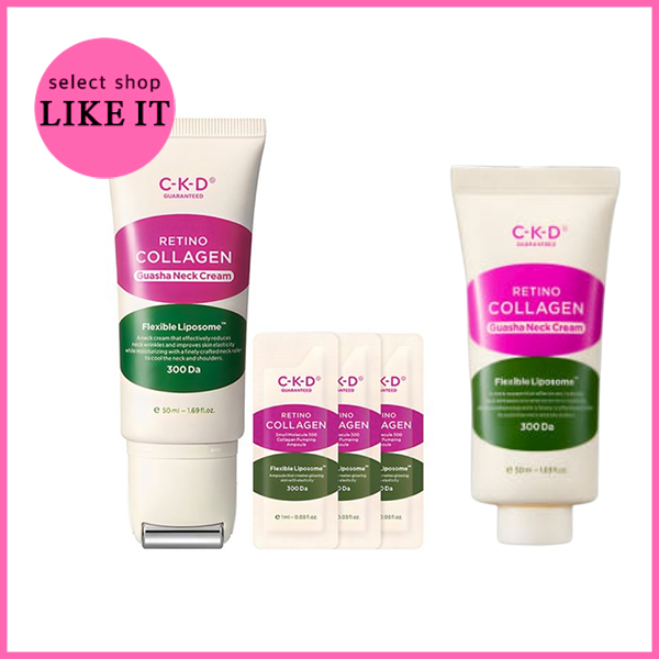 CKD Retino Collagen Low Molecular 300 Guasha Neck Cream 50mL  | Shipping from Korea | Korea Beauty em Oferta na Shopee