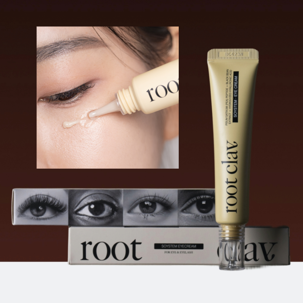 ROOT CLAY Soystem Creme Para Os Olhos 25ml Antirrugas Iluminando O Contorno Dos Volume Hidratante Nutrição Cílios