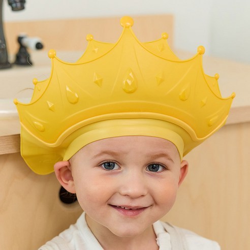 Tampa Do Champô Bebê Da Coroa De TABLIER/Chapéu Ajustável Chuveiro Infantil/Material Macio De TPE Eco