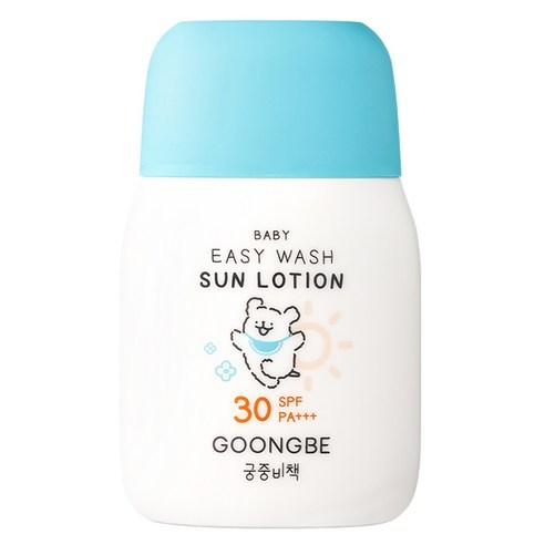 ???? [Produto Coreano] Loção Solar GOONGBE Baby Easy Wash Fps30 PA + + 60g – Proteção UV Suave E Fácil Limpeza Para Bebês 