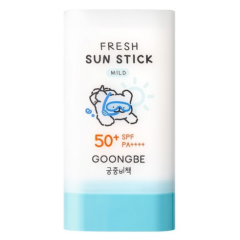 ???? [Produto Coreano] GOONGBE Fresh Sun Stick Suave Fps50 + PA + 23g – Proteção UV À Prova D'água E Para Bebês Crianças ,