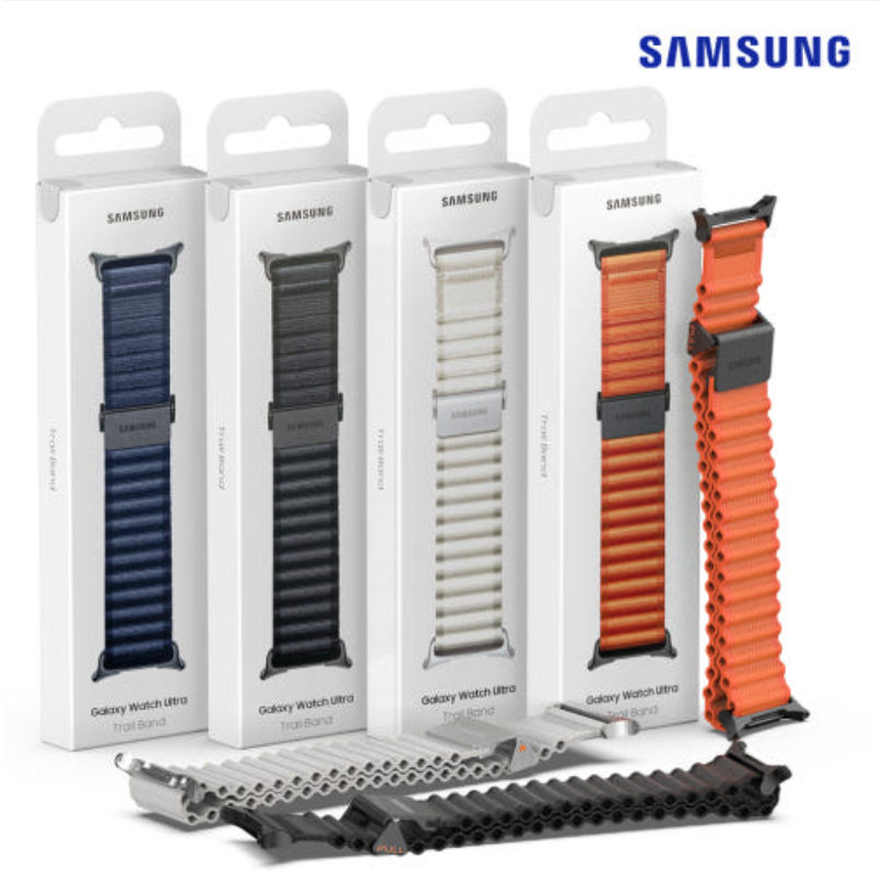 Samsung Trail Band Para galaxy watch ultra 2025/Cinza Escuro Laranja Branco Arei