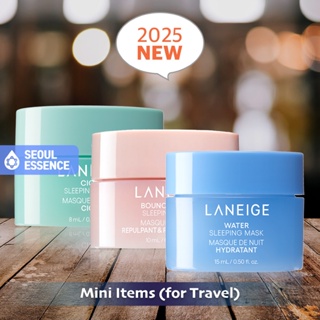 LANEIGE Bouncy & Firm 10ml/Água 15ml/Cica Máscara De Dormir 10ml E 8ml (Mini Coleção)-Hidratação , Plumping , Firmeza , Calmante em Oferta na Shopee