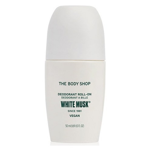 THE BODY SHOP Desodorante Roll-On De Almíscar Branco 50ml/Aroma Suave De Almíscar·uso Diário Fresco/Vegano