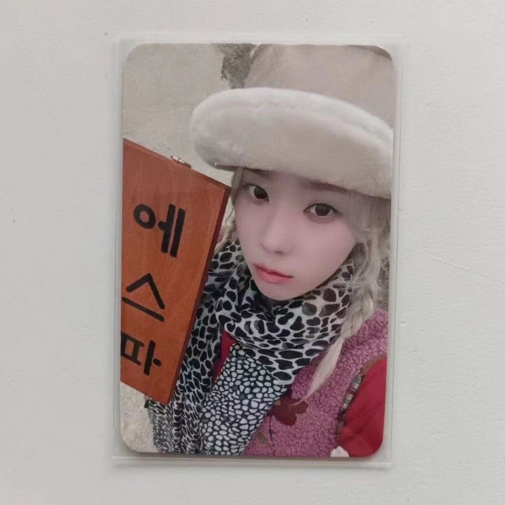 Estoque Pronto ! Cartão Fotográfico Oficial De Retorno aespa AM 2.0 Com Inverno (Kim Minjeong) . Ídolo K-pop Estilo Sort