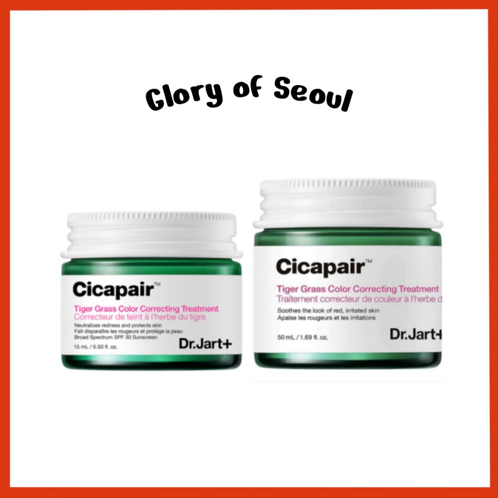 Dr.Jart+ Cicapair Tiger Grass Color Correcting Treatment SPF22 PA++ 15ml/50ml em Oferta na Shopee
