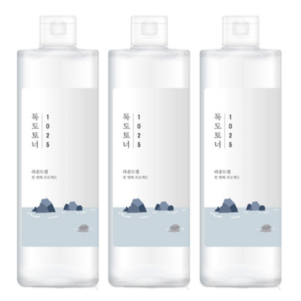 Conjunto Triplo De Toner ROUND LAB 1025 Dokdo (500 ml | Total De 1500)