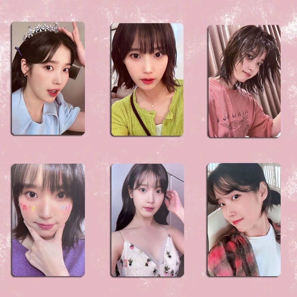 2023 IU Fan concert I + UN1VER5E Aleatório – Ídolo K-pop (Lee Jieun) Colecionável De Estilo Oficial .  Photocard