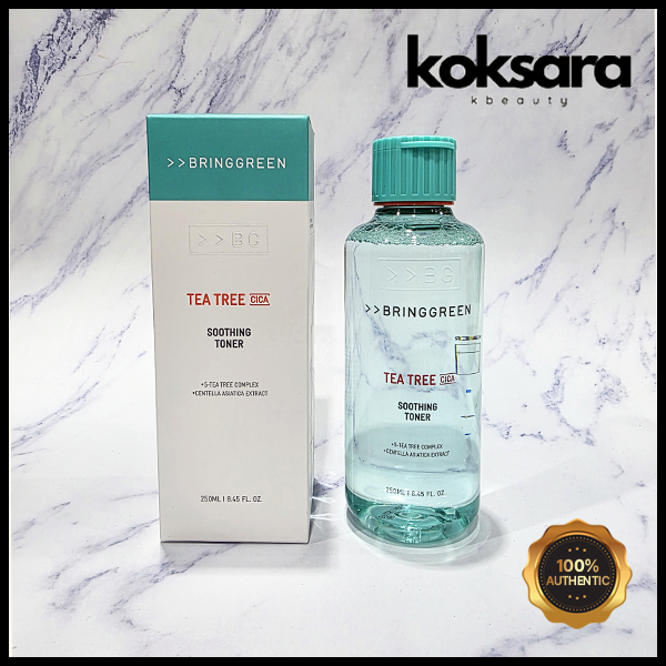 BRING GREEN tea tree cica soothing toner 250ml em Oferta na Shopee